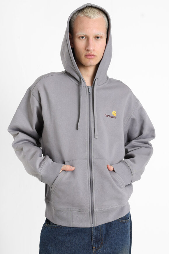 American Script oversized zip-up hoodie with hood - Yosemite