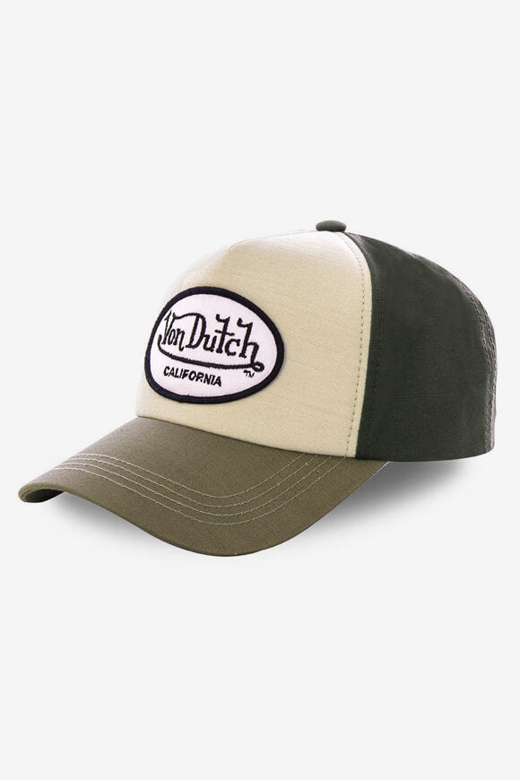 Snapback cap - Olive + Beige