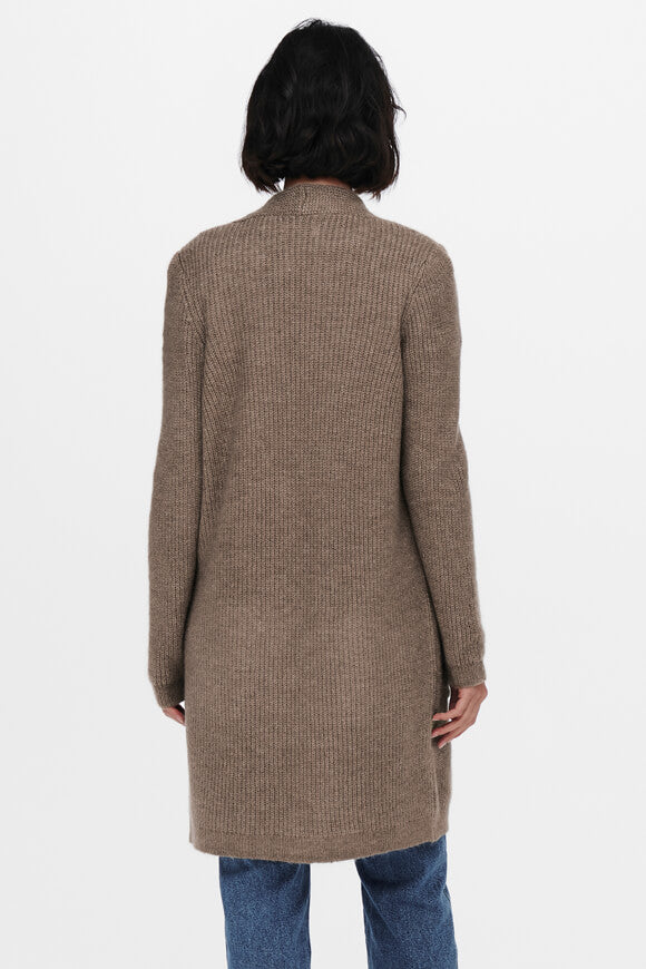 Jade jaquette en tricot côtelé - Caribou Melange
