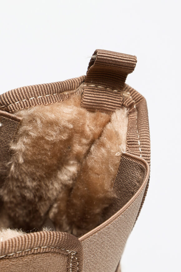 Gefütterte Plateau Stiefelette - Sand