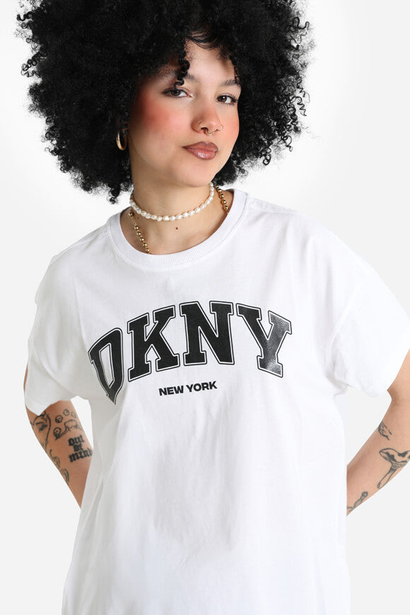 Arched Varsity T-Shirt - White