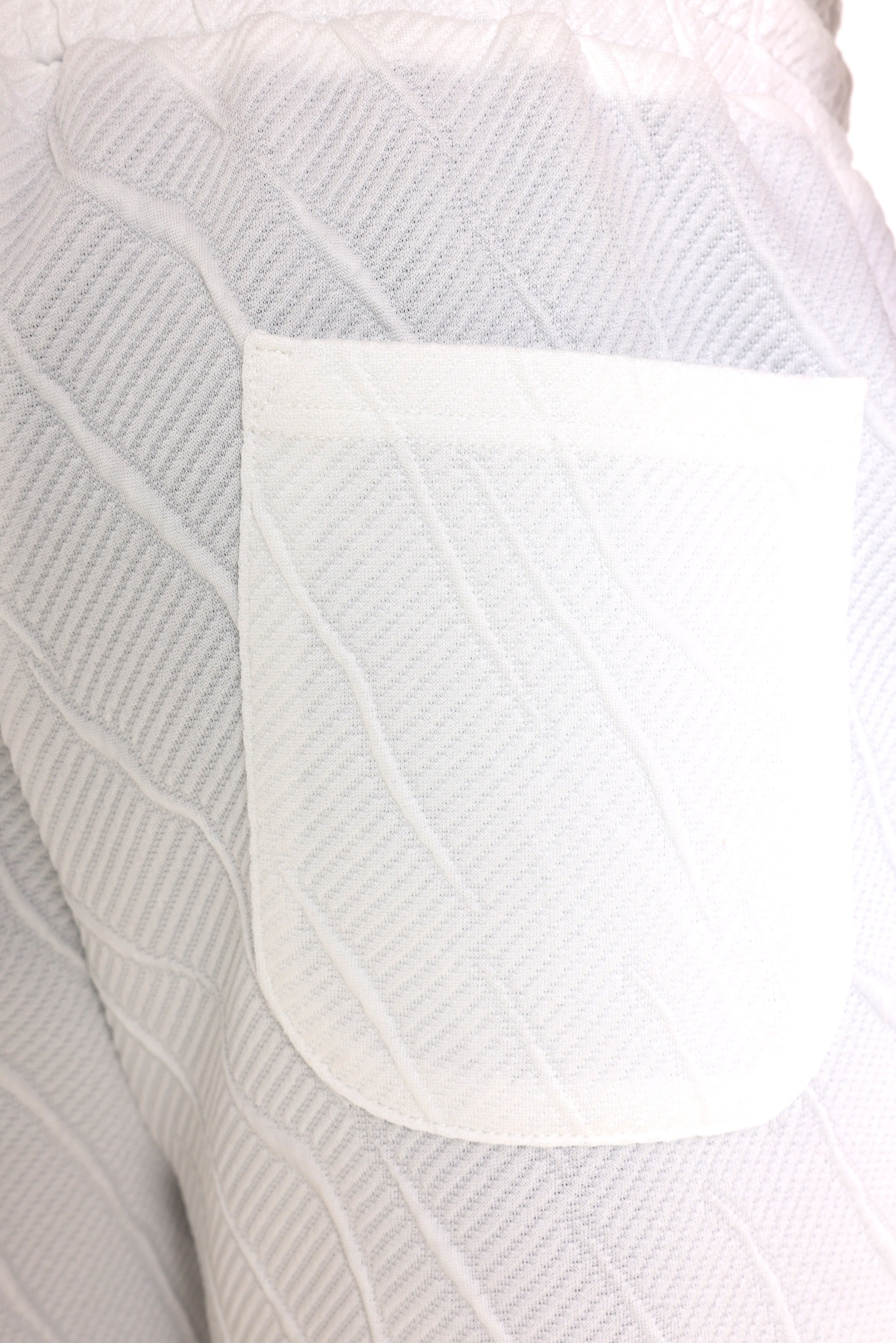 Strukturierte Stoffshorts - Offwhite