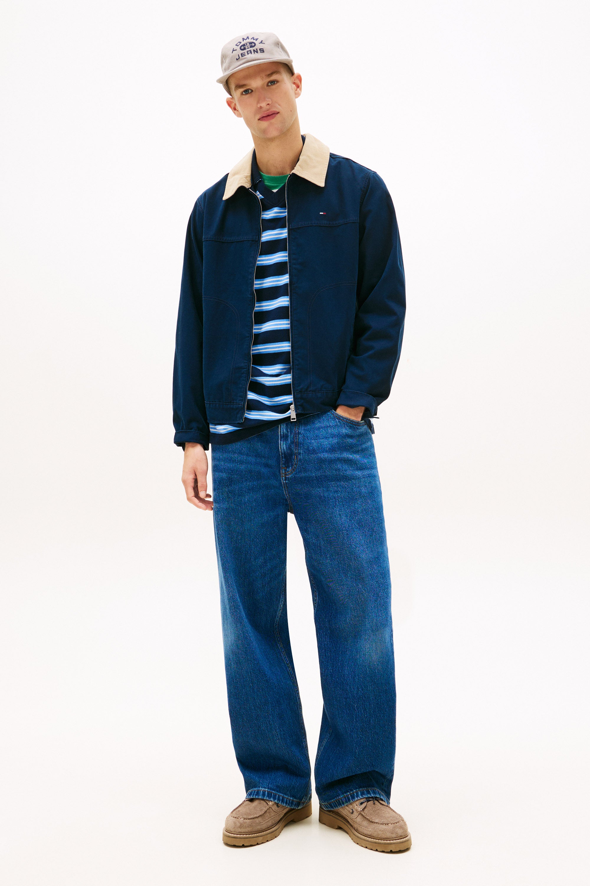 Theo Baggy Fit Jeans L32 - Dark Blue Denim