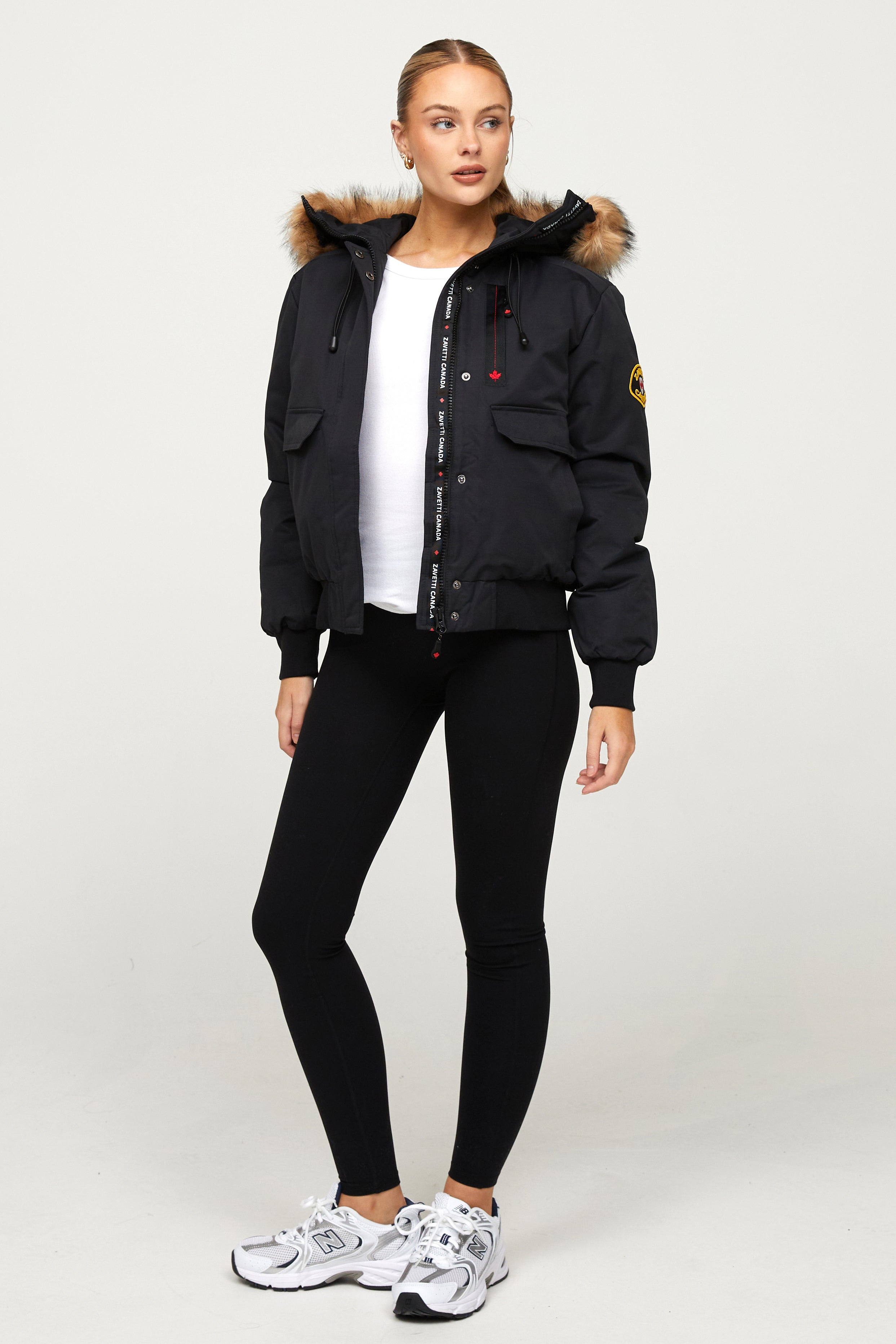 Gabiella Wattierte Bomberjacke - Jet Black