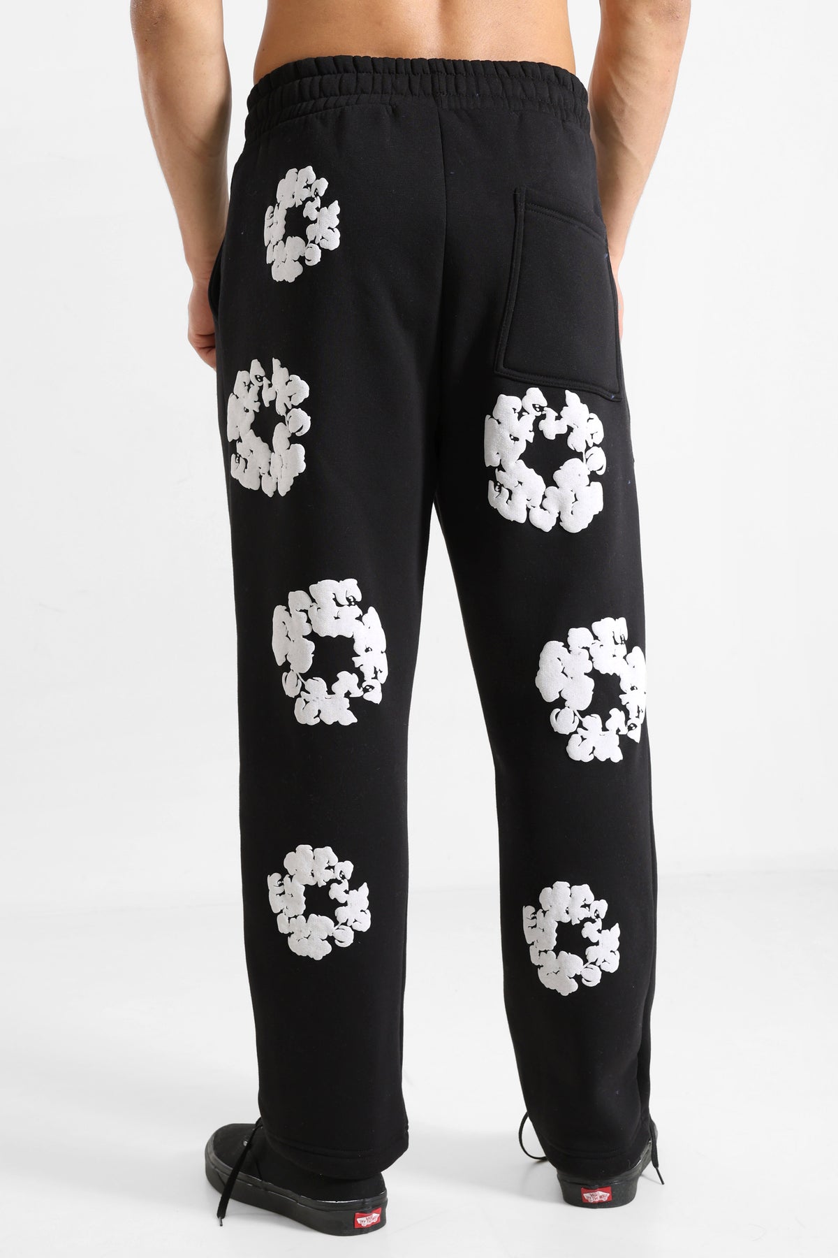Pantalon en sweat - Black + White