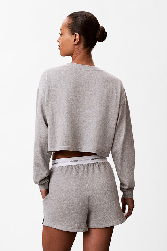 Camicia a maniche lunghe Crop - Grigio Heather