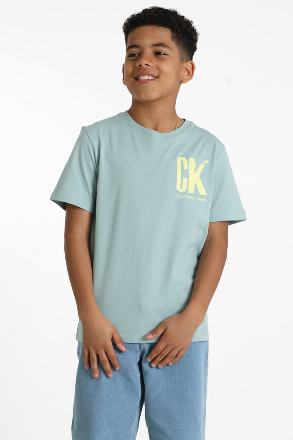 Chest Surf Graphic T-Shirt - Green Surf