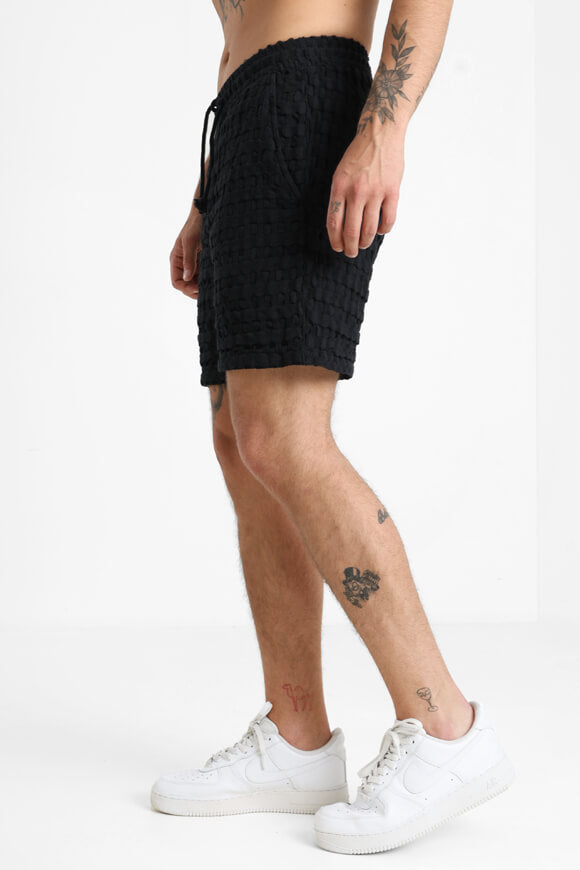 ONSTEL Strukturierte Stoffshorts - Jet Black