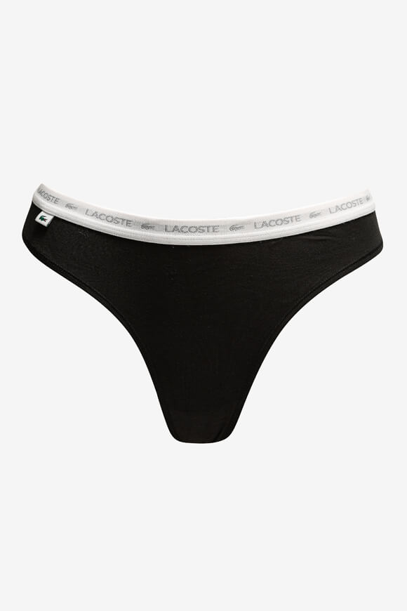 Three-pack of thongs - black
