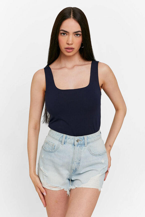 Mom fit denim shorts - light blue denim