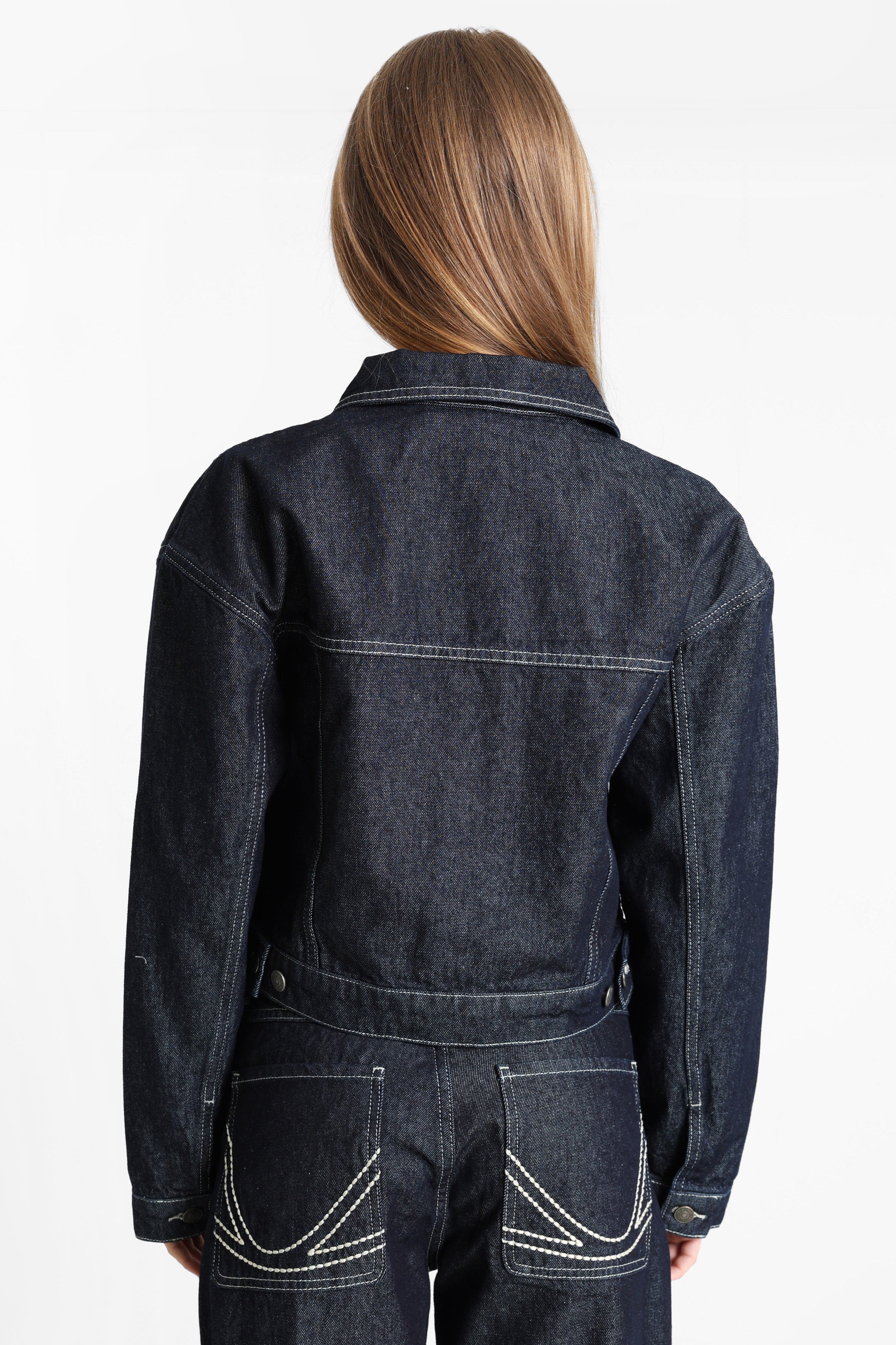 Crop Jeansjacke - Blue