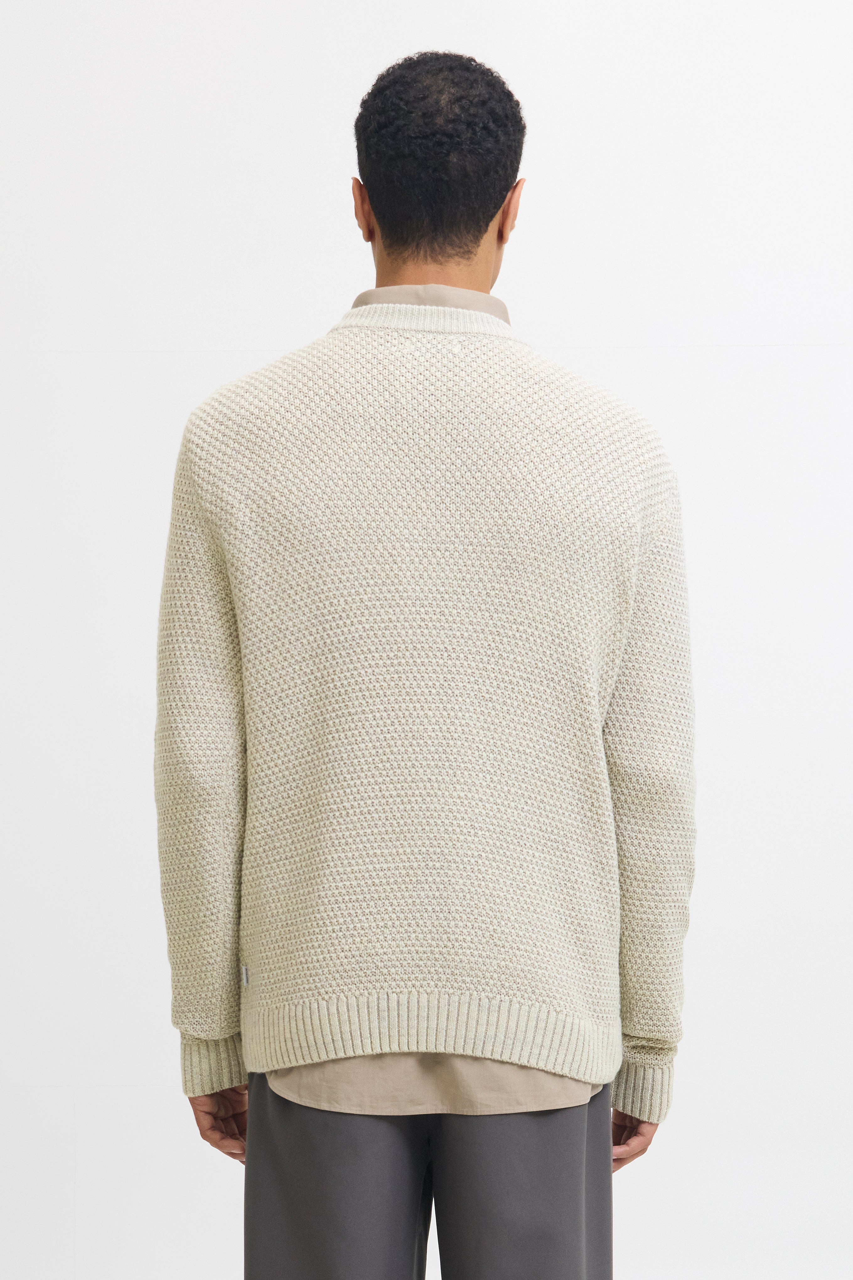 JJPAUL pull en tricot - White Melange