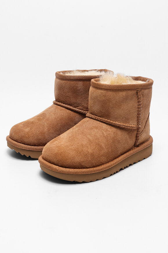 Classic Ultra Mini Kids lined winter ankle boot - Chestnut