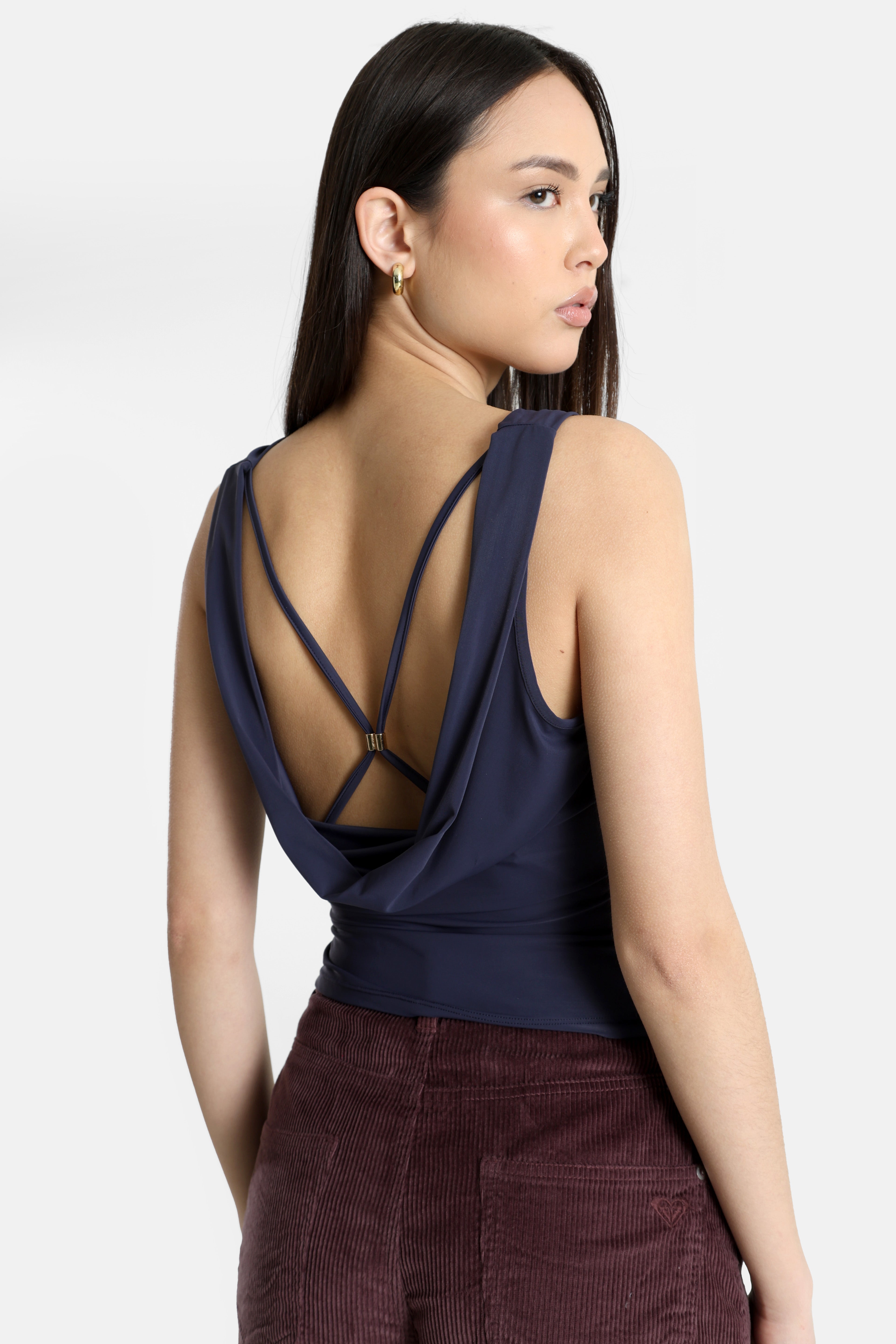 Crop Top - Bleu marine