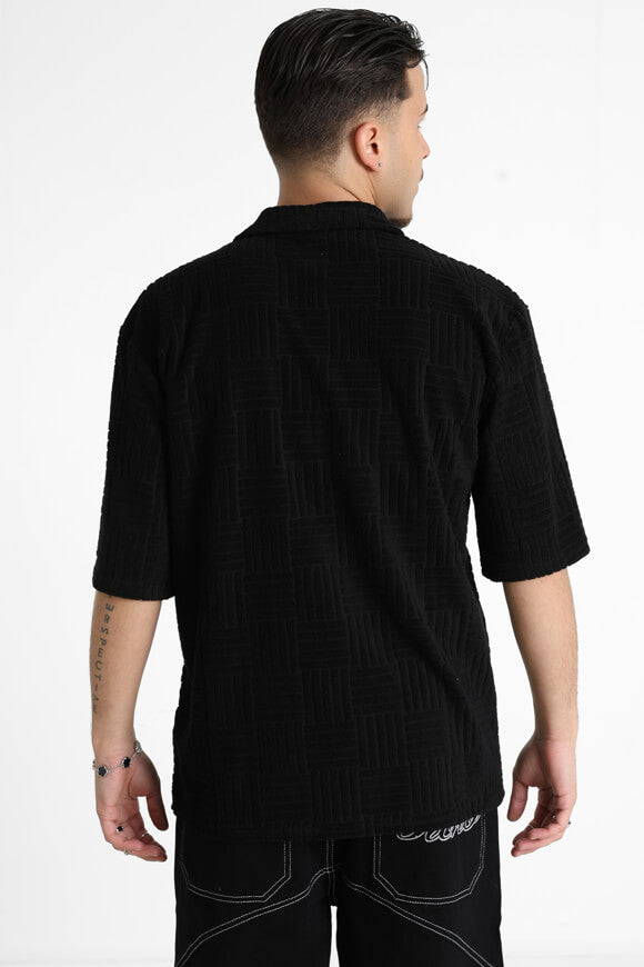 Camicia in spugna - Nero