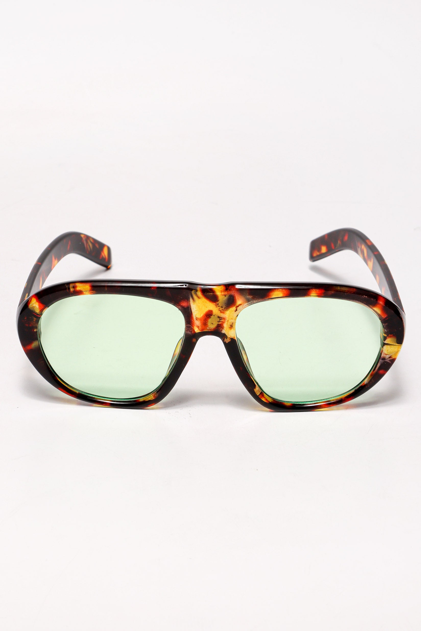 Brille - Leopard + Green