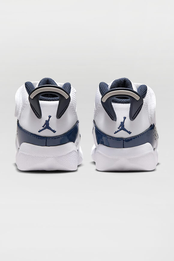 Jordan 6 Rings Baby Sneaker - White + Midnight Navy