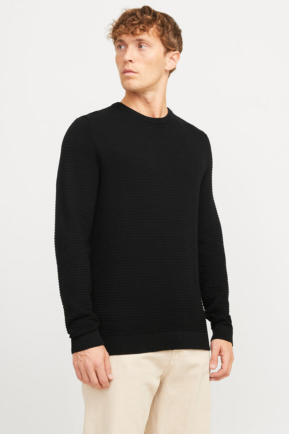 Otto pull en tricot structuré - Black