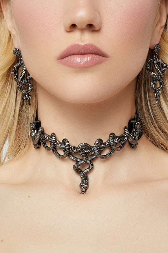 Collier ras de cou - Gunmetal
