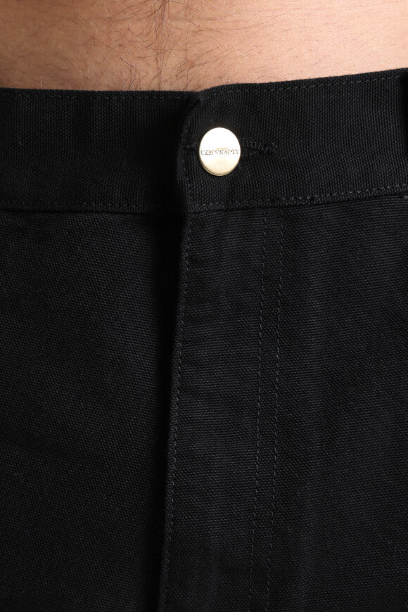 Single Knee Relaxed Straight Fit Jeans L32 - Black Rinsed