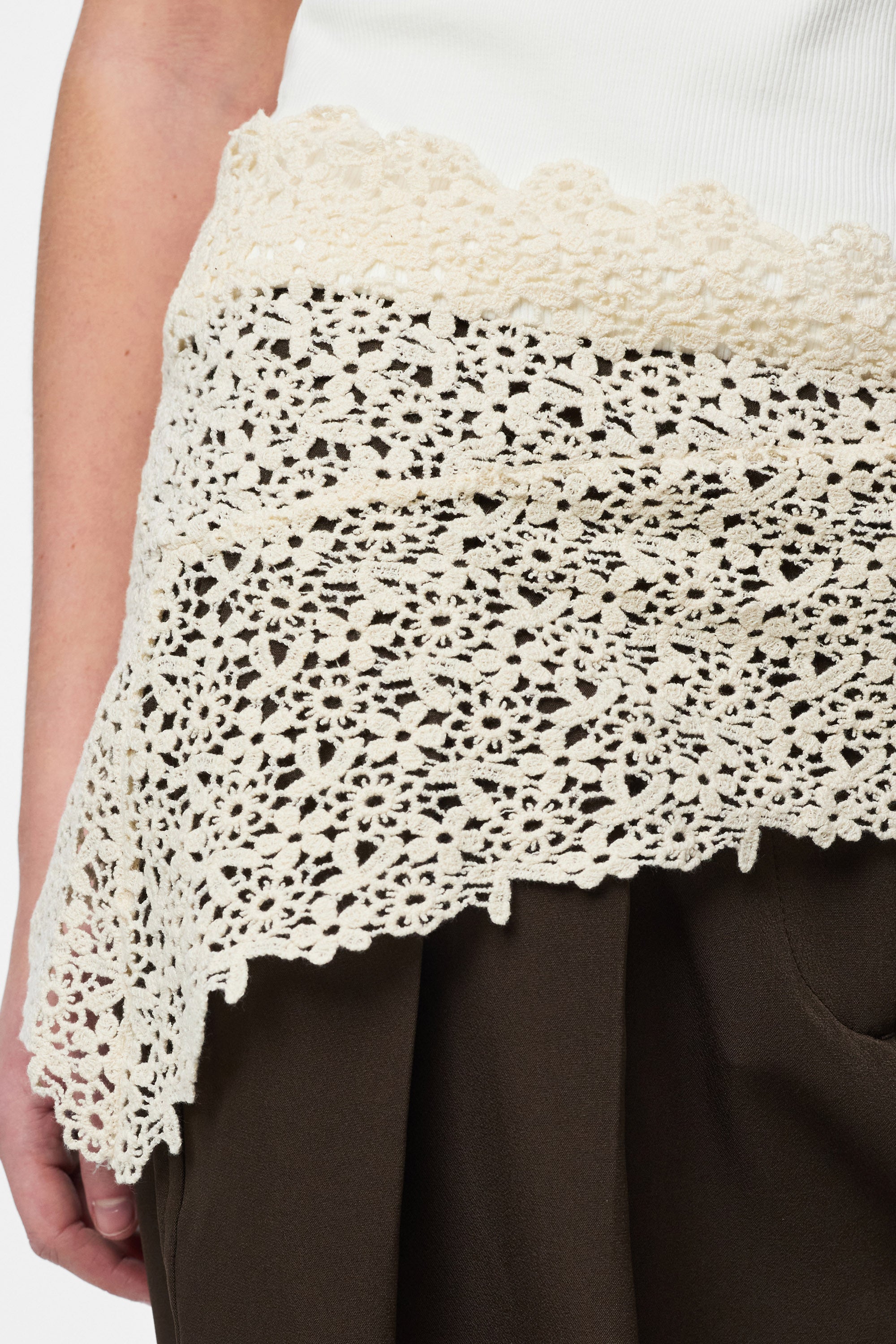 PCKASMIN Häkeltuch / Foulard - Eggnog