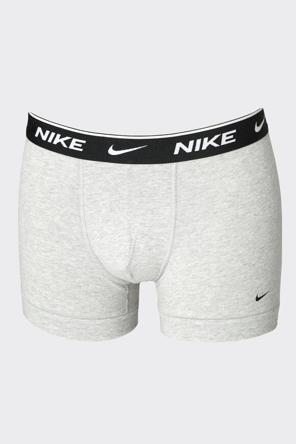 Dreierpack Boxershorts - Weiss + Schwarz + Grau meliert