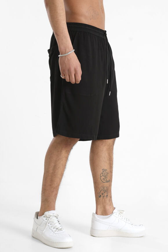 Short en tissu - Noir