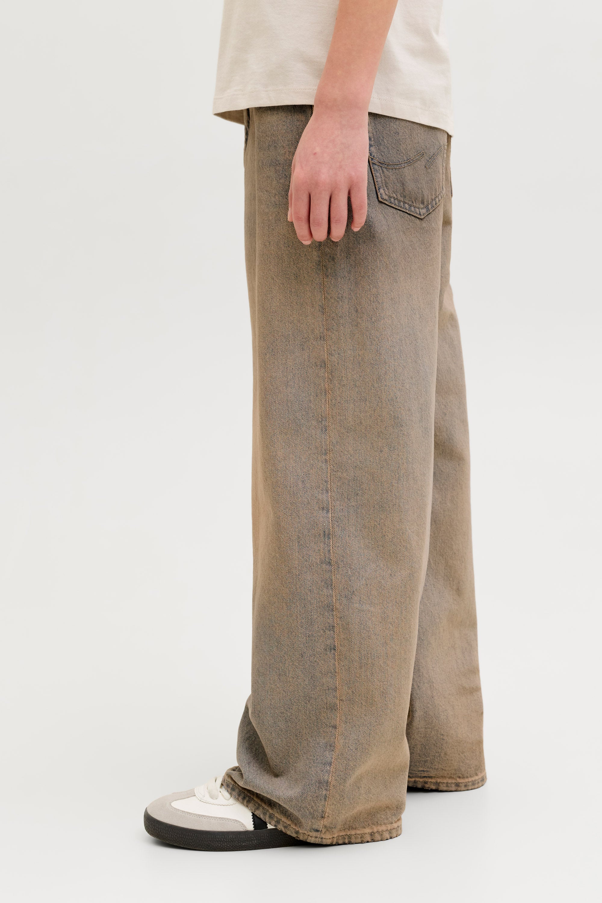 Jeans JJIDAVE a vestibilità ampia - Blue/Brown