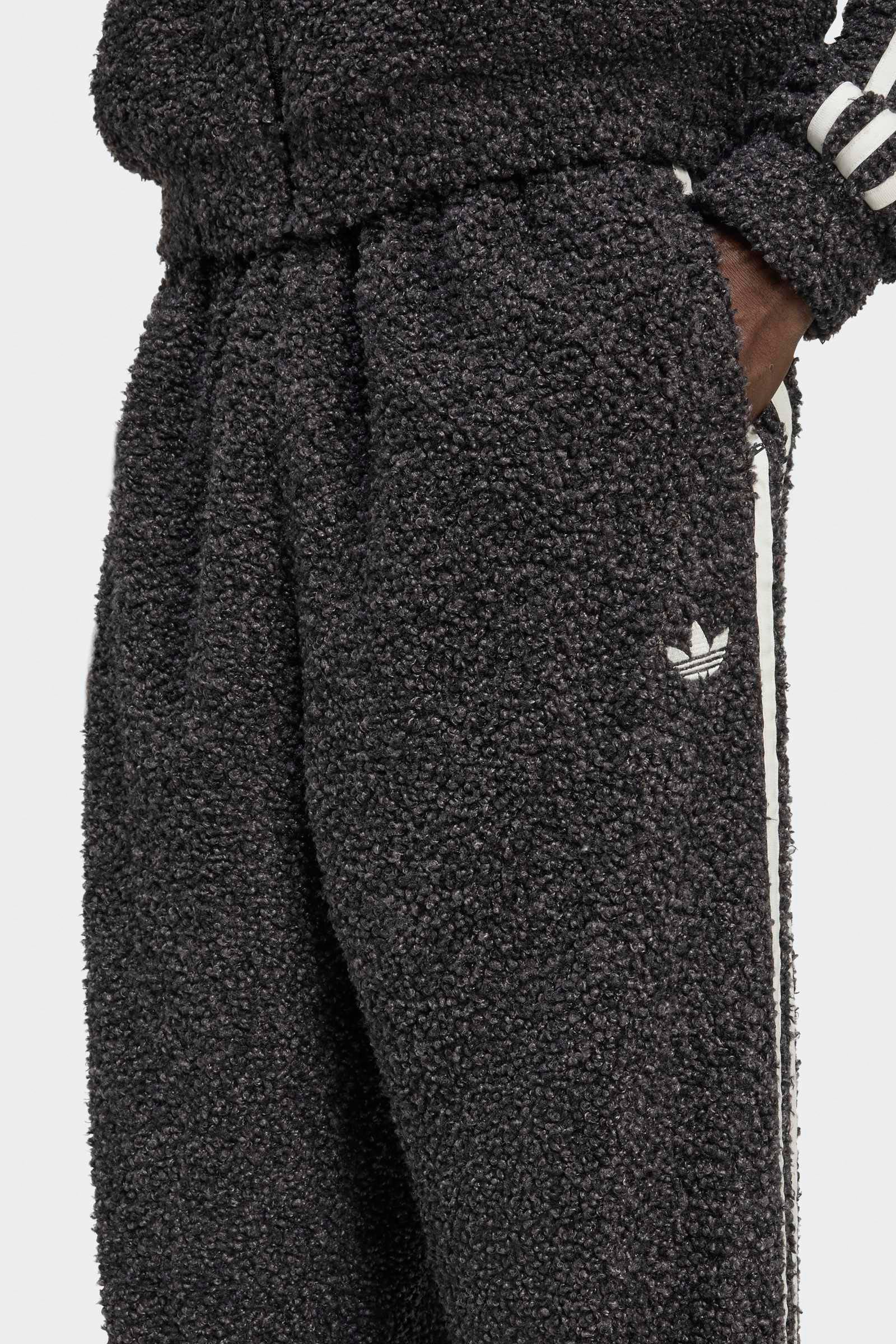 Pantaloni della tuta Firebird in bouclé peluche - Black