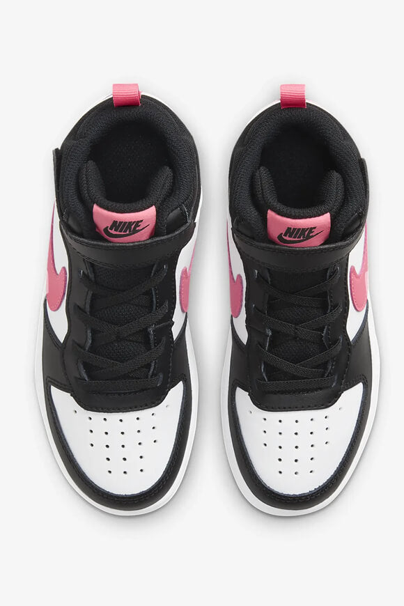 Court Borough 2 Kids Sneaker - White + Black + Sunset Pulse