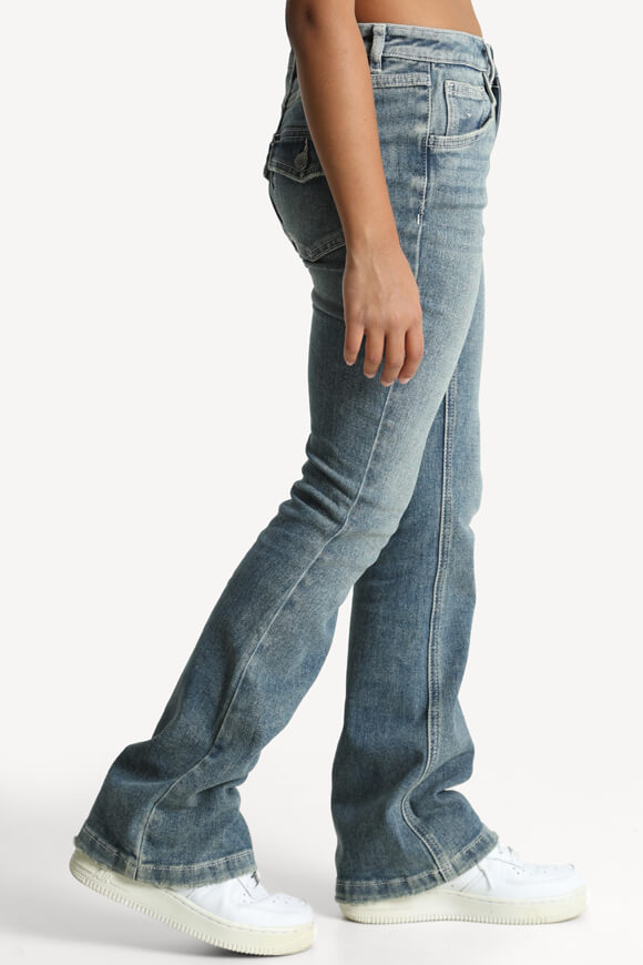 Flare Jeans - Gewaschen Blau