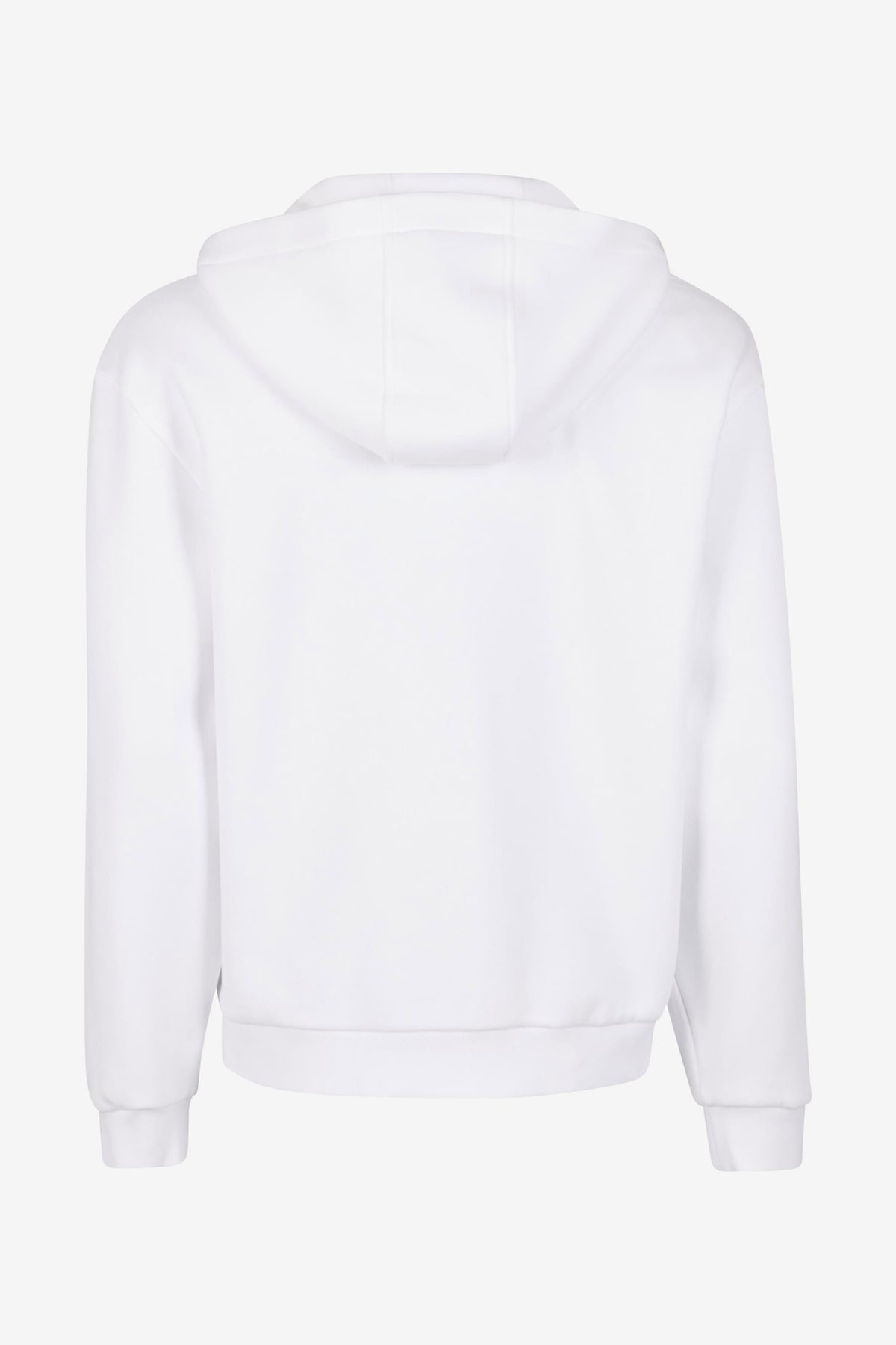 Fluffy Kapuzensweatjacke - White