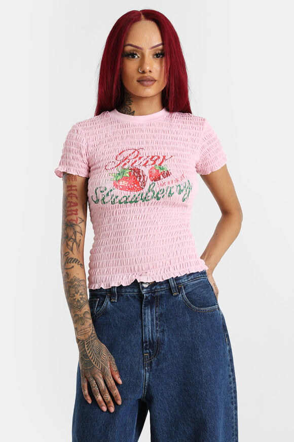 T-shirt smocké - Rose