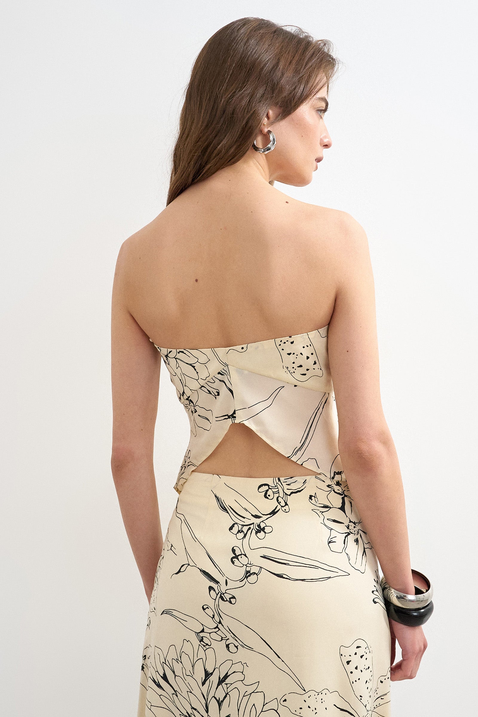 TSSCARLET Bandeau Crop Top - Snow White