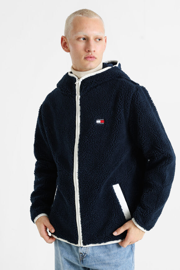 Badge veste en peluche - Dark Night Navy