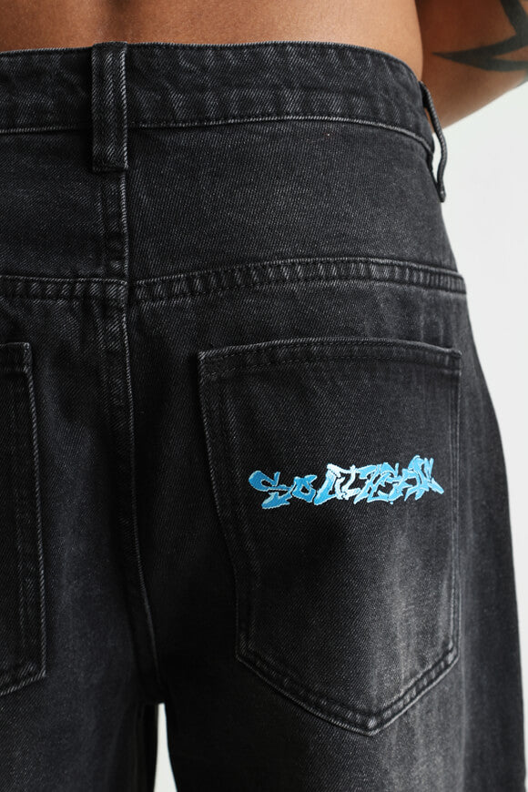 Baggy Fit Jeans - Schwarz