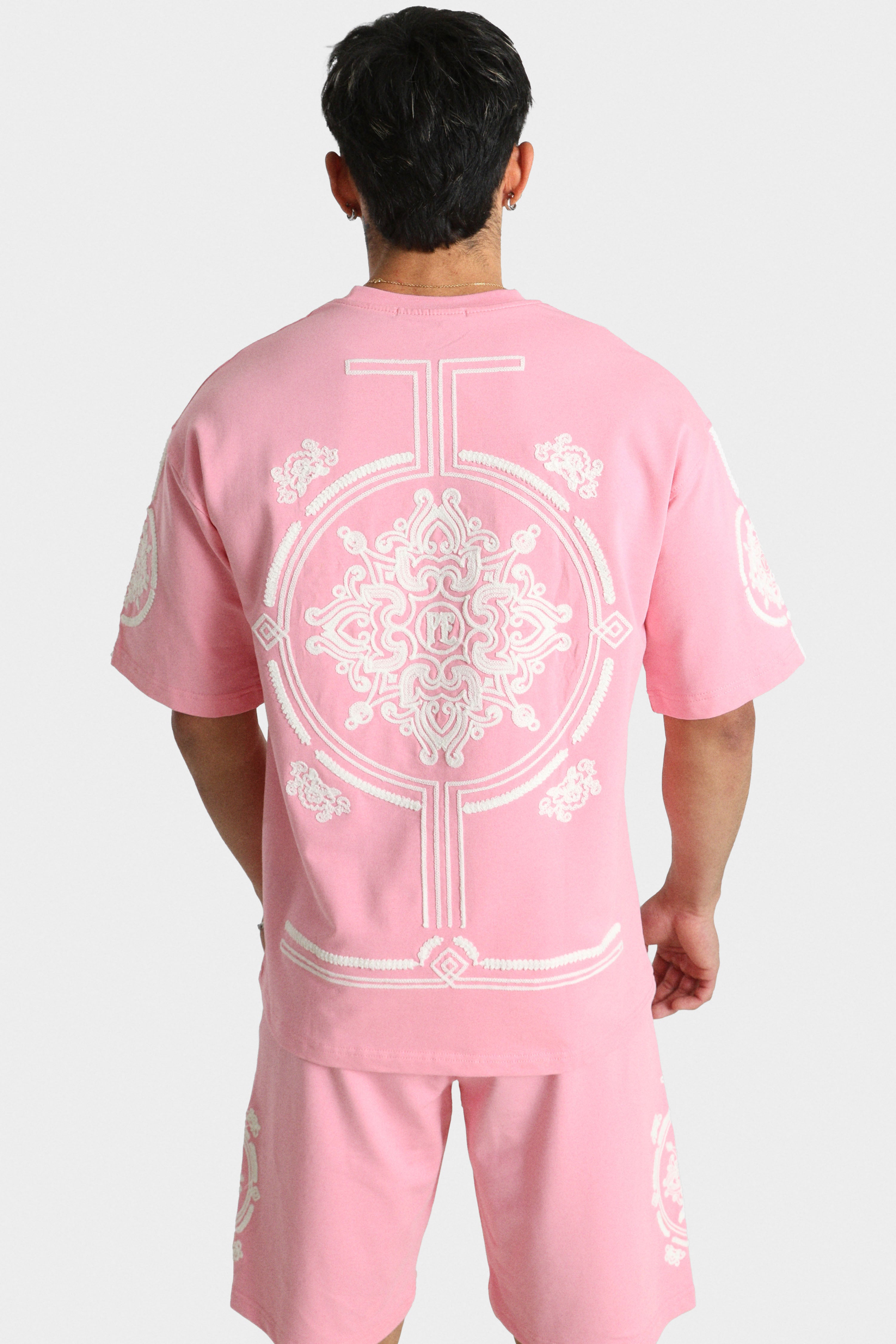 T-Shirt - Pink + White