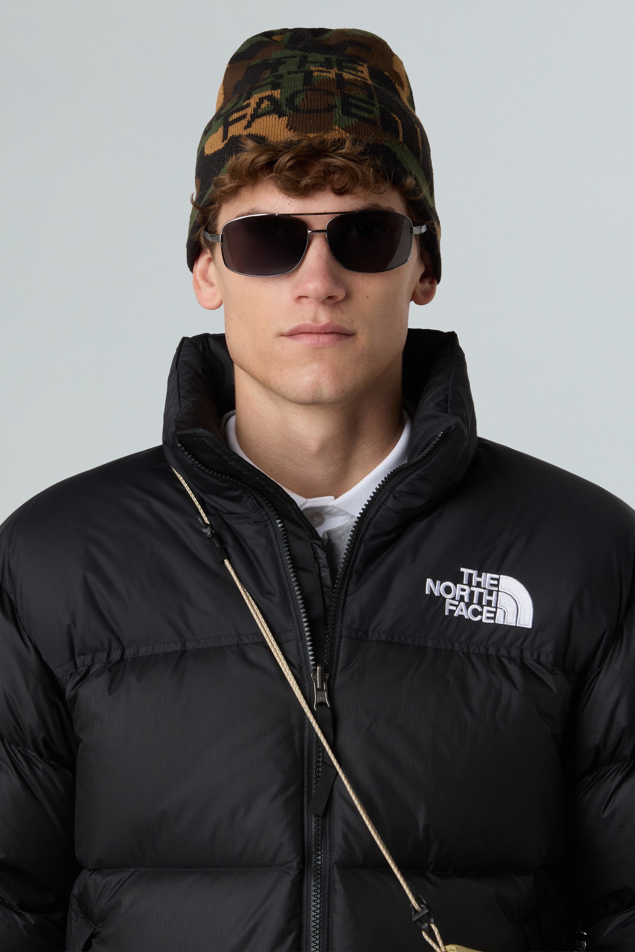 Wendbare Beanie - Camo + Black
