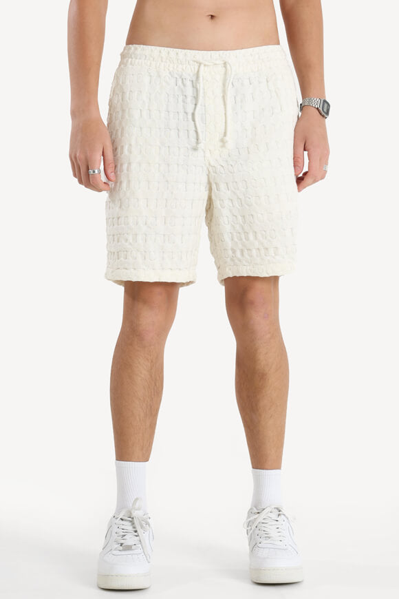 ONSTEL Strukturierte Stoffshorts - Egret