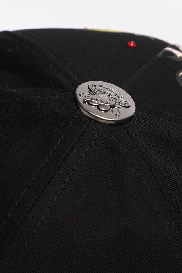 Skull Chopper Strapback Cap - Black