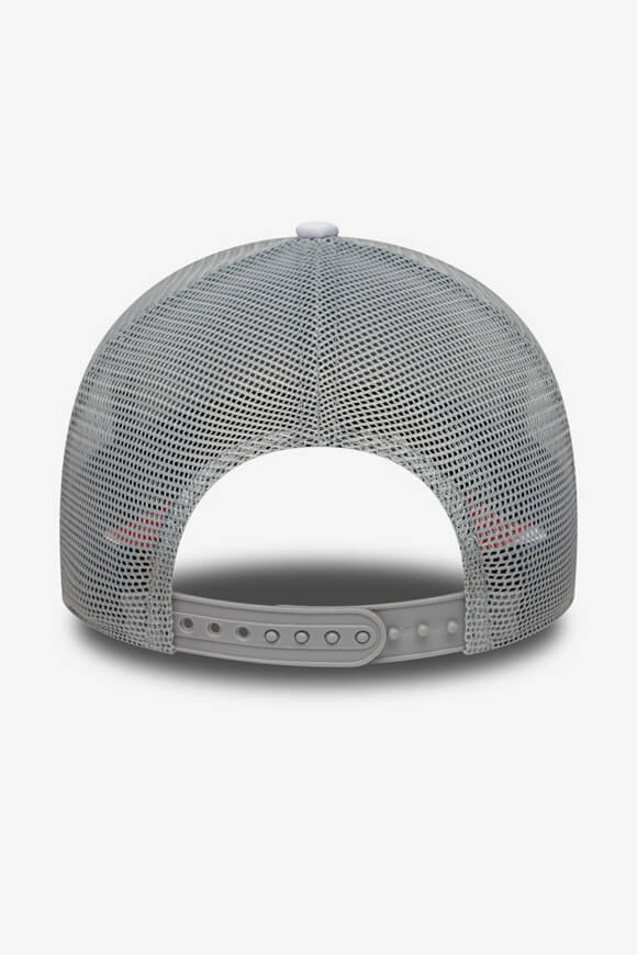 Capri Trucker Cap / Snapback - White + Coral + Light Grey