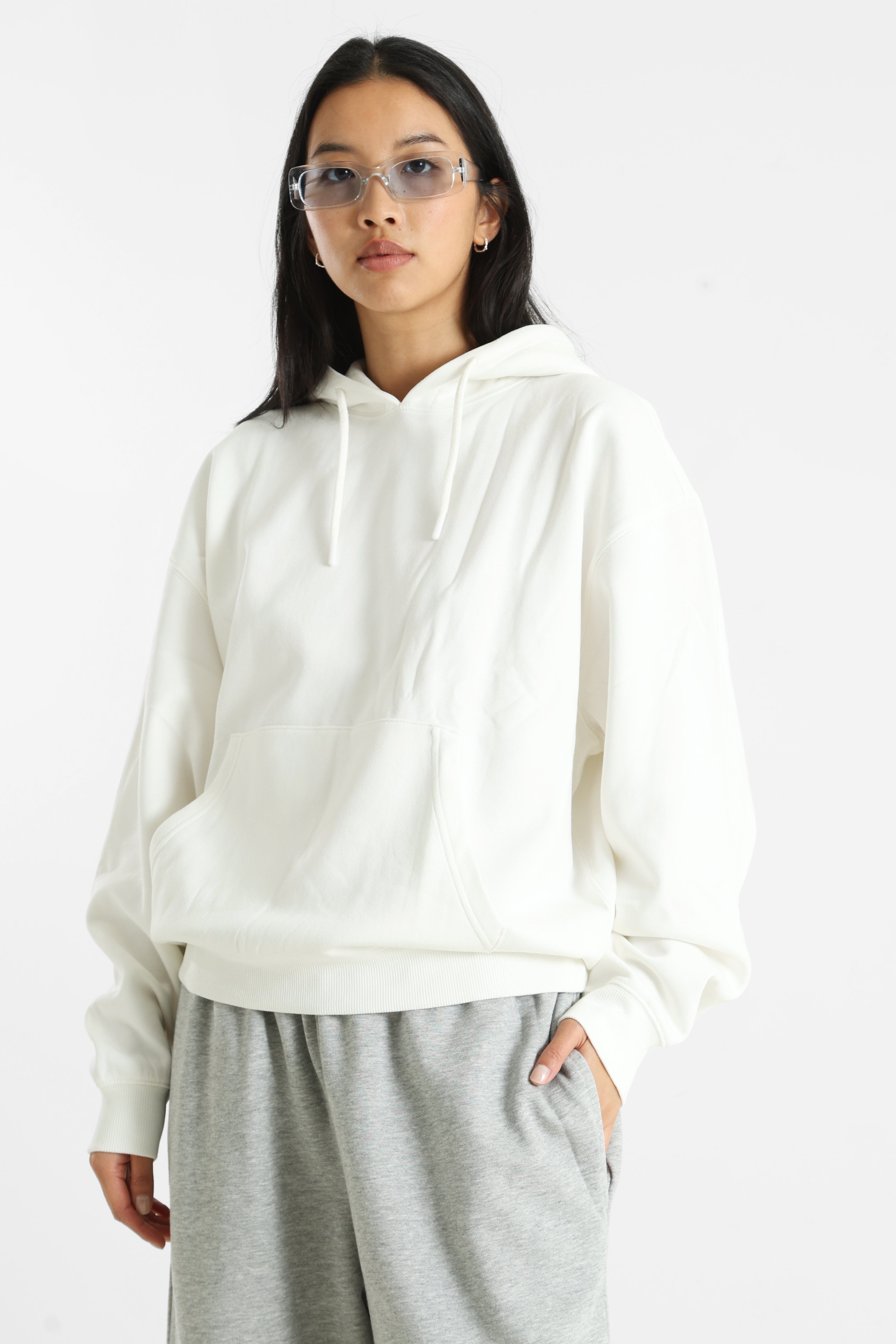 Sweatshirt à capuchon - Ecru