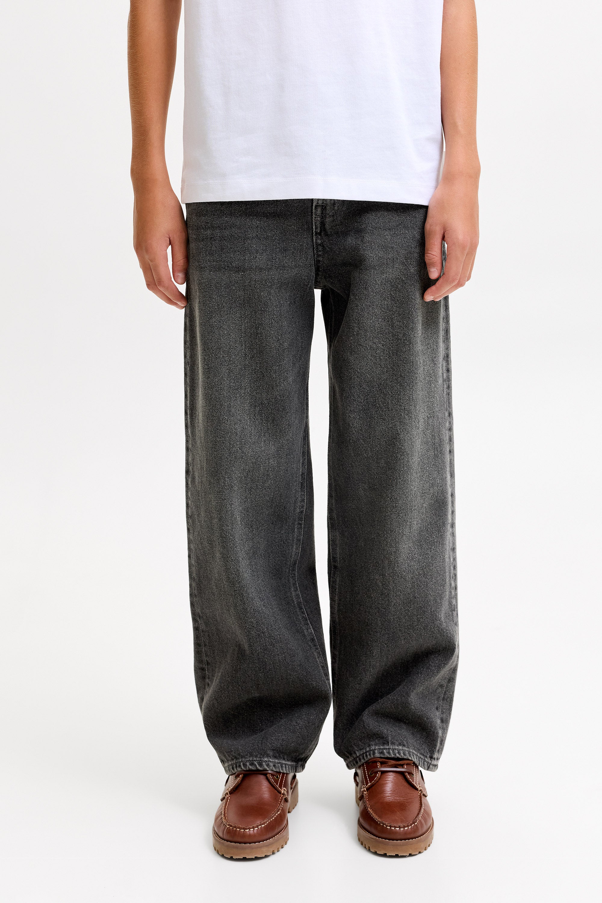 JJIALEX Baggy Fit Jeans - Black Denim