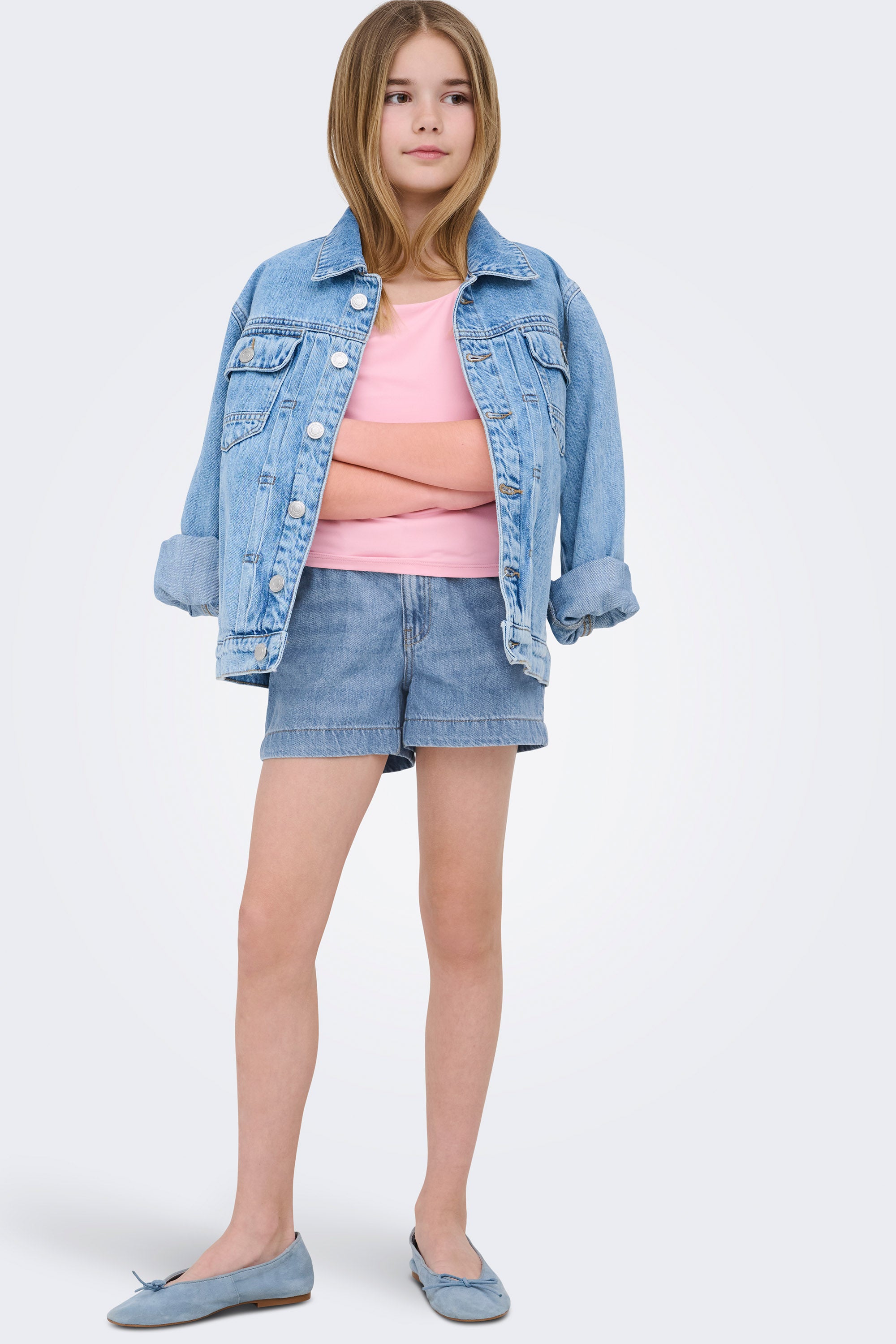 KOGCOMET Jeansshorts - Light Blue Denim