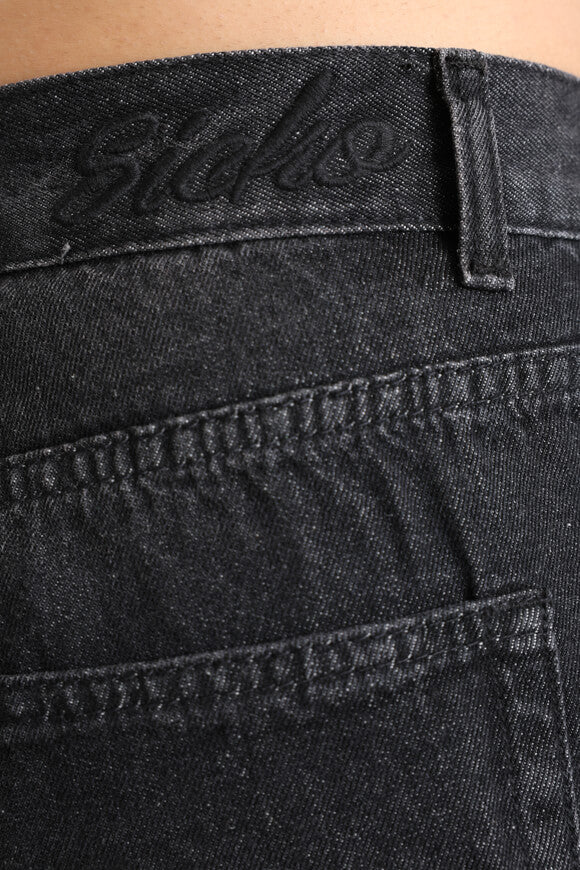 Jeansshorts - Gewaschen Schwarz