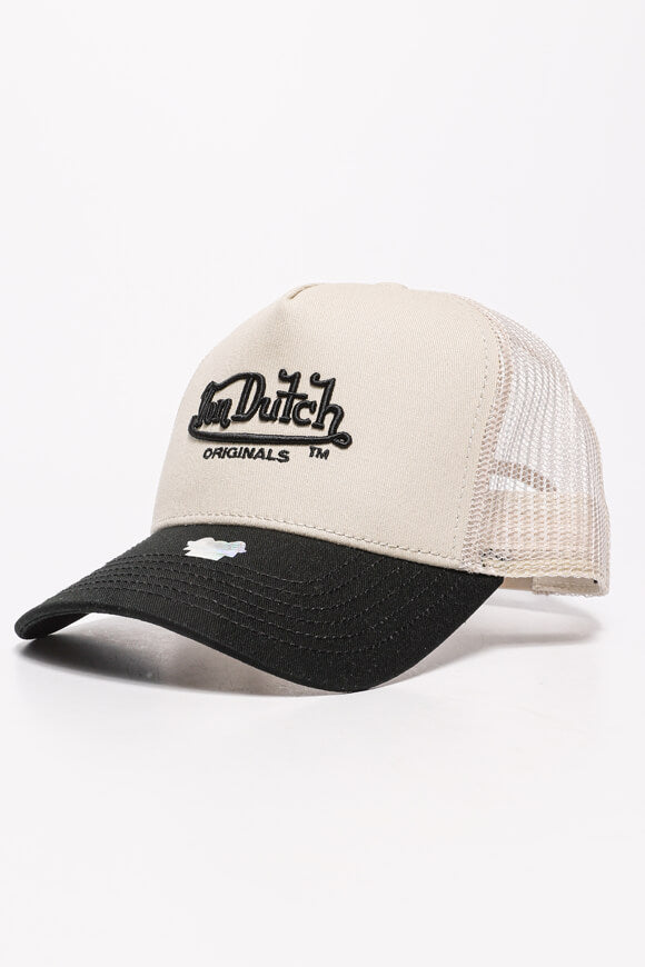 Newark Trucker Cap / Snapback - Cream + Black