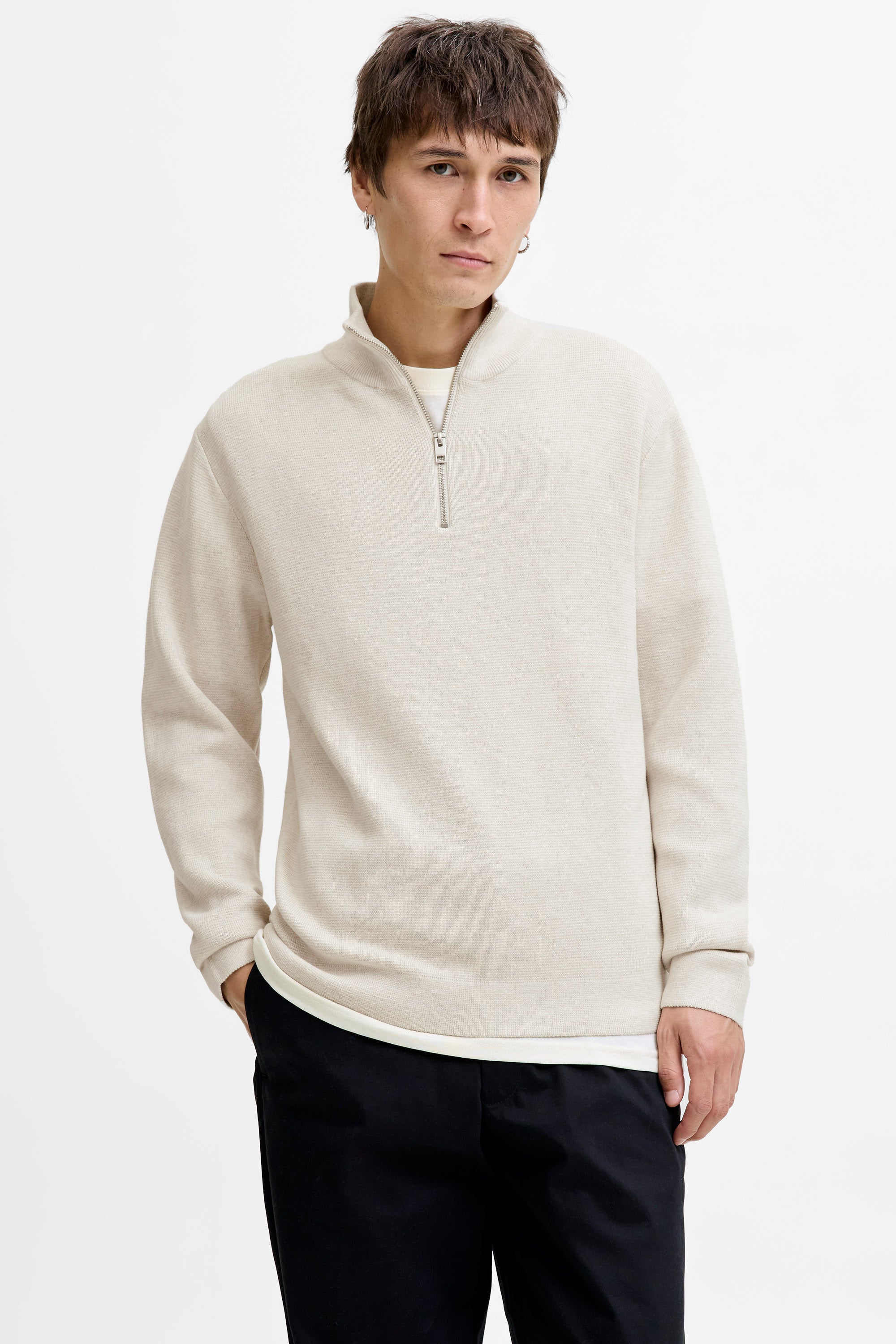 Blamilano pull ample en tricot - Cloud Dancer
