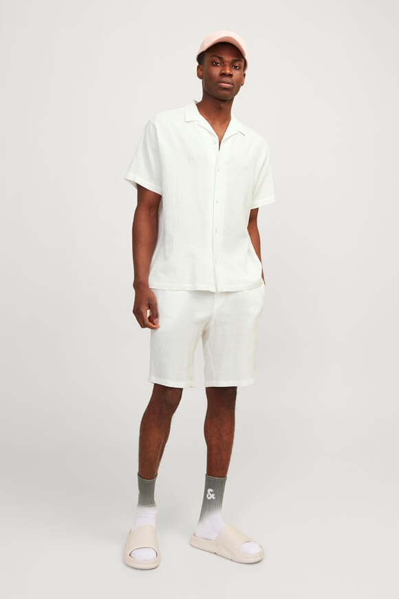 JPSTJAIDEN short en seersucker - Cloud Dancer