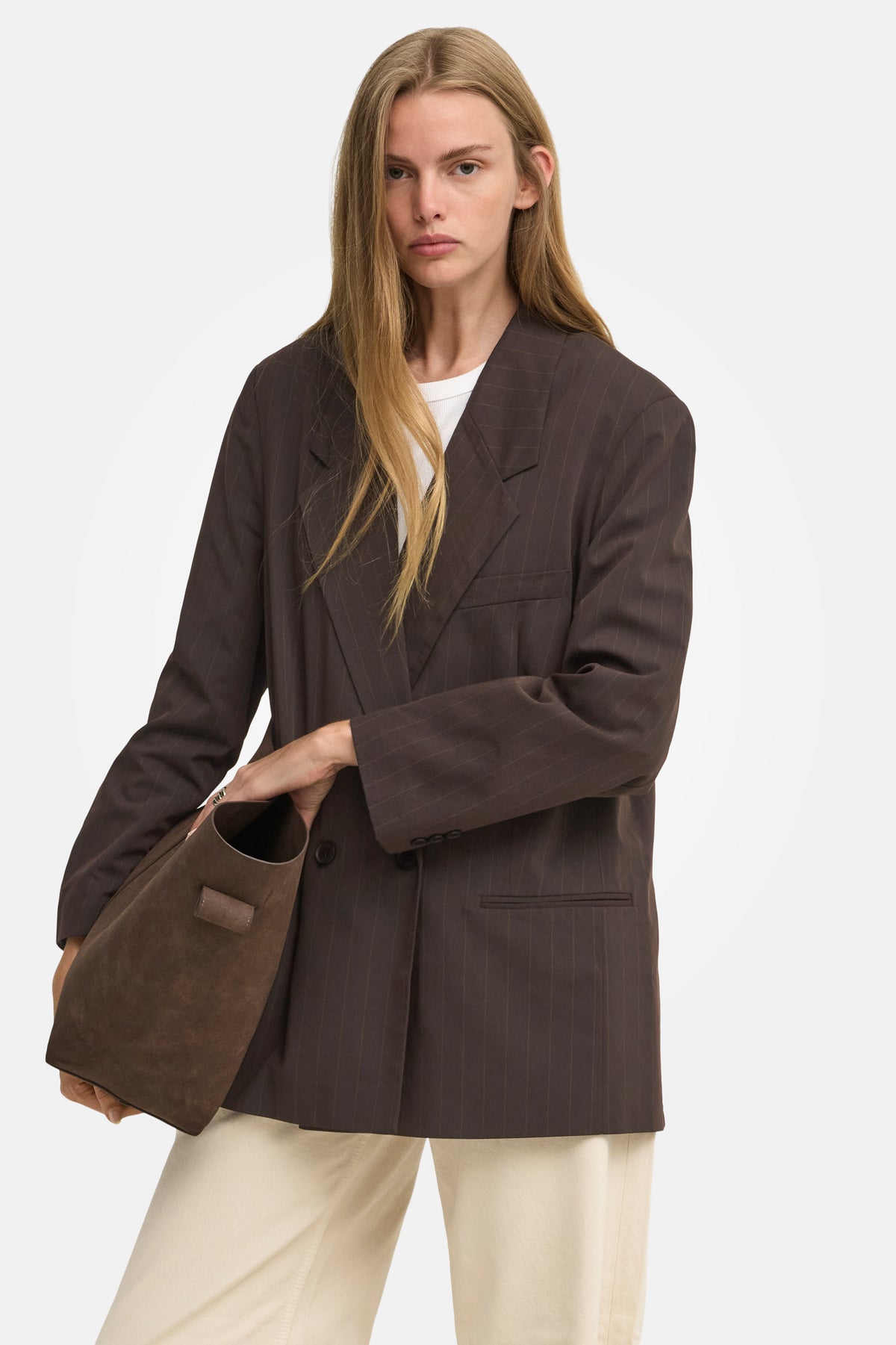 ONLALDEN loose blazer - Mole