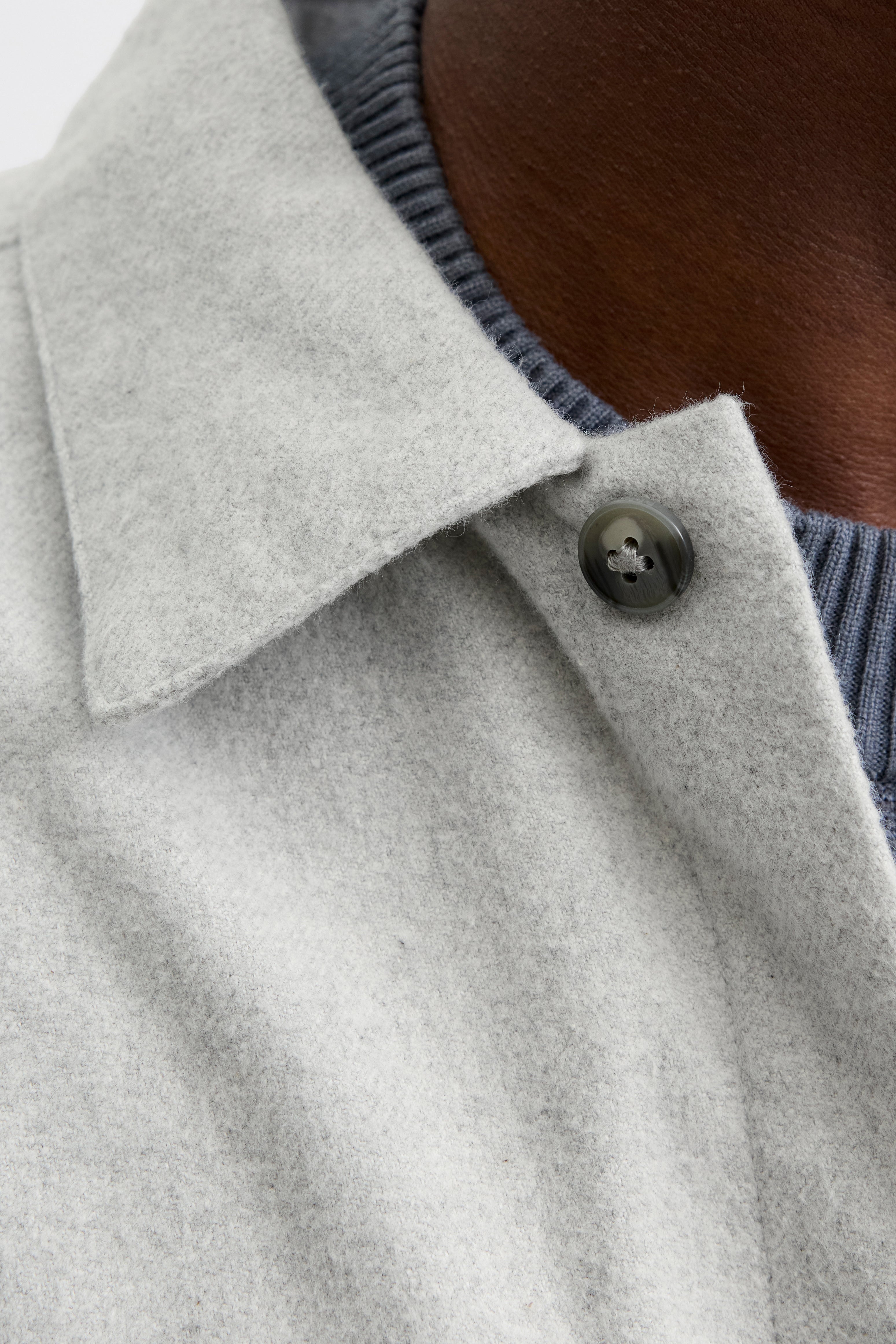 JJEPERFECT Overshirt - Light Grey Melange